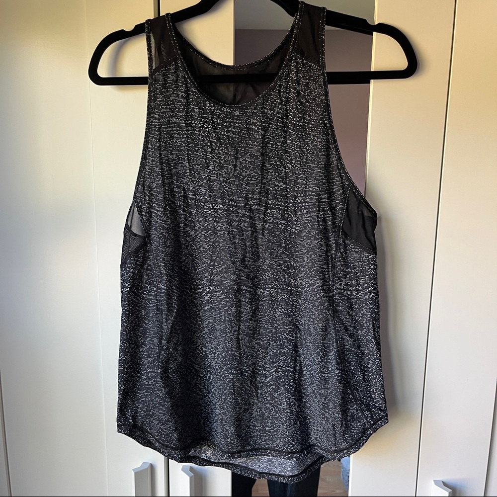 lululemon athletica Black and Gray Tank Top